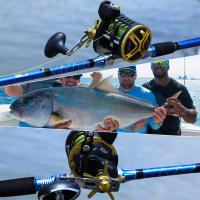 Carrete De Pesca Sougayilang Con Contador De Línea Reloj De Manivela Para Salmón Y Atún 4.1:1/6+1BB Máximo Arrastre 25Kg Pesca En Oceano Y Río - details 9