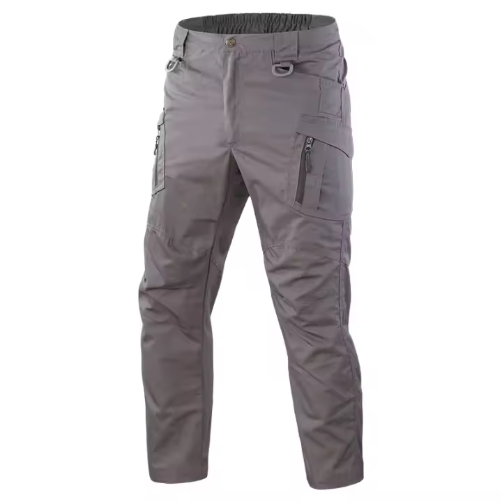 Pantalones urbanos para hombre Pantalones casuales de algodón resistentes al agua con múltiples bolsillos y secado rápido - 1