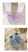 Calcetines Y Zapatos Para Bebé Recién Nacidos Antideslizantes En Color Sólido Adecuados Para Primeros Pasos Y Uso Diario - details 6