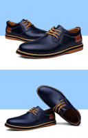 Zapatos De Cuero Para Hombre Moda Primavera Otoño Casual Lace-up Formales Negocios Bodas Vestido Zapatos Talla Grande 38-48 - details 16