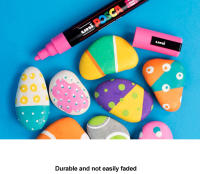 Juego De 16 Marcadores UNI POSCA De Japón Para Dibujo Y Pintura Acrílica Marcadores Permanentes Impermeables Para Niños Suministros De Arte PC-3M/1M/5M - details 2