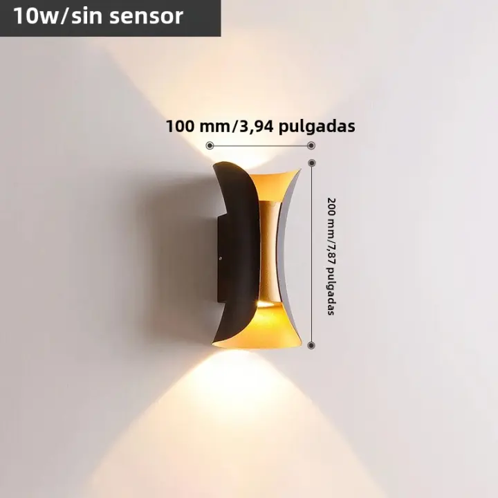 Lámpara De Pared LED Impermeable 10W Para Exterior E Interior Decoración De Jardín Y Porche Estilo Minimalista AC85-265V - 1