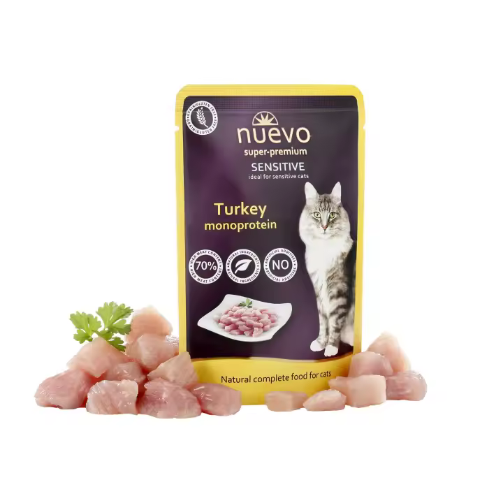 NUEVO Sobre Gato SENSITIVE Pavo NUEVO - Pack de 16 unidades - 1