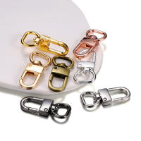 4Pcs Hebjes De Ganchillo Con Giradiscos Anillos D En Aleación De Metal Para Lanyard Cierre De Bolso Y Anillos De Llaves Herramientas Para La Fabricación De Joyas Y Artesanía - details 0