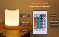 Lámpara De Noche Inteligente RGB 16 Colores Recargable Por USB Para Mesa De Noche Decoración De Dormitorio Regalo Luz De Mesa De Comedor Toque Sensible - details 3