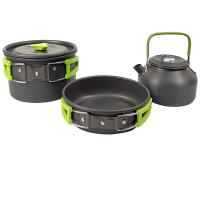 Juego De Cocina Para Camping LISM 2-3 Personas Sartenes Antideslizantes Viaje Picnic Teapot Conjunto De Ollas De Aluminio Plegable - details 30