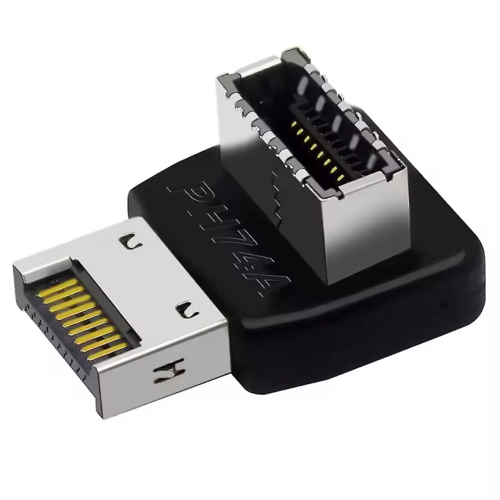 Computer Motherboard Type-e Usb 3.1 Type-e Interface 90 Degree Steering Elbow Front Type-c Installe - 1