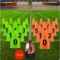 Barrel De Entrenamiento De Fútbol Digital Con Conos Triangulares Y Números 0-9 Para Bloqueo De Carretera Colorido Tamaño 23cm - details 0