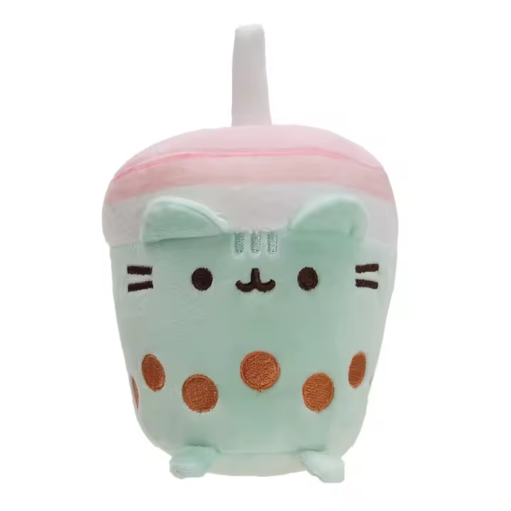 Muñeco De Peluche De Gato Simulado 15CM Suave Y Blando Regalo De Cumpleaños Para Niñas Y Decoración De Hogar Color Blanco Y Gris - 1