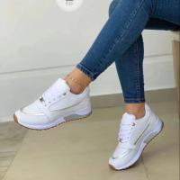 Zapatillas De Mujer En Venta Moda Tobilleras Plataforma Planas Cordones Casual Colores Mixtos Zapatos De Correr Al Aire Libre Para Mujer Talla Verdadera - details 3