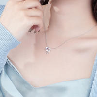 Collar De Estrella Doble Con Diamantes Huecos Para Mujer Diseño De Cadena Para El Collar Bone Regalo De Fiesta De San Valentín Joyería De Moda - details 7