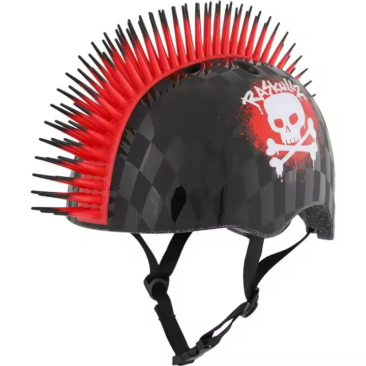 Raskullz Casco Infantil Child 5+ Cresta Roja Talla Única 50-54Cm Skull Hawk C-Preme De Ciclismo Para Bicicleta - 1
