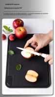 Tabla De Corte Multifuncional Con Presa De Ajo Plástico Rectangular Ecológico Para Verduras Y Carne - details 7
