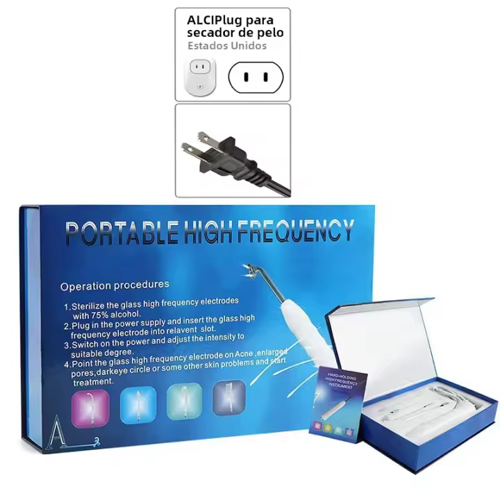 Máquina De Tratamiento De Piel De Alta Frecuencia Portátil Electroterapia Comercial Stick Facial Mixto Neón Argón Belleza Multifuncional - 1
