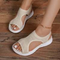 Sandalias De Verano Para Mujer 2024 Cómodas Y Casuales Con Plataforma Y Tacón Medio Talla Grande 43 Material Superior Mesh - details 13
