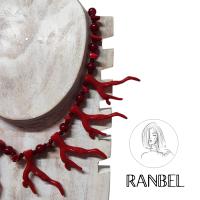COLLAR CORAL ROJO Collar de verano. Collar mujer. - details 2