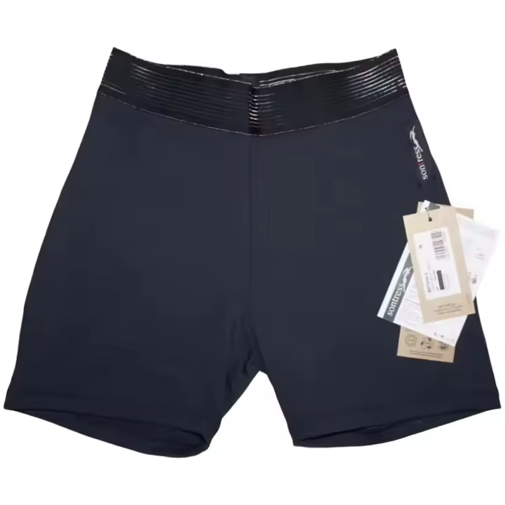 Pantalon Corto Sontress Goma Lisa para mujer en color negro - 1