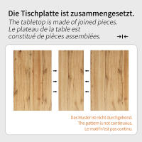 Mesa Retráctil de Restaurante 118-157x70x75cm - Madera Natural, Extensión con Insertos Internos, para Cocina y Sala, Acona 4-8 Personas, Diseño Funcional y Estilo Rústico - details 4