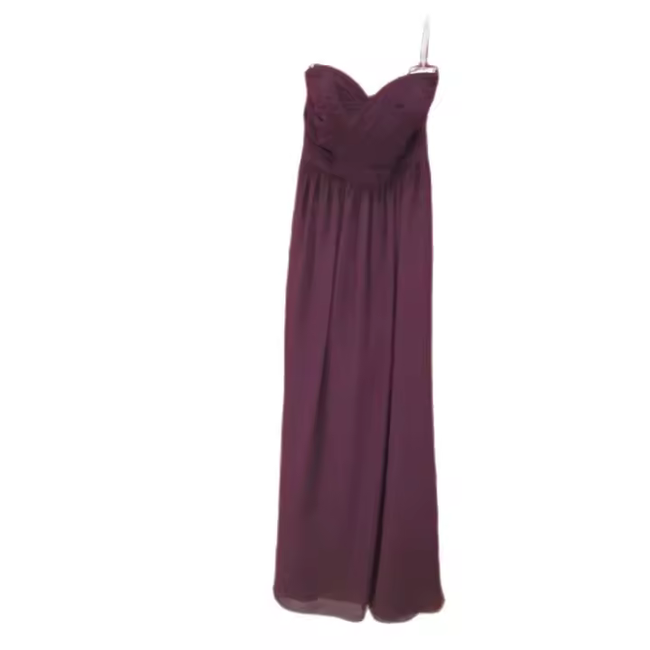 Sin marca Vestido de fiesta morado, drapeado, en la zona del corpiño, con escote en forma de corazón - 1