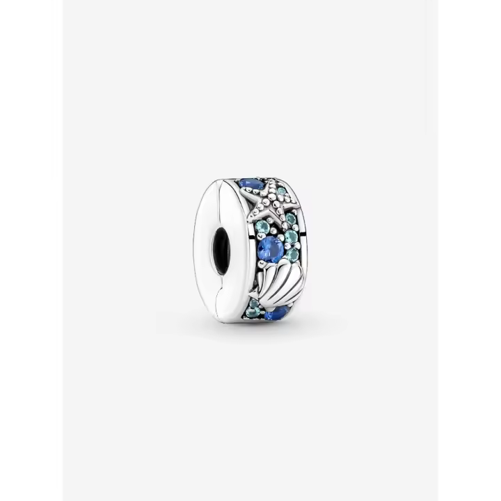 Charm de Clip Pandora Concha y Estrella de Mar Tropical 791678C01 - 1