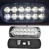 Luz De Trabajo LED Para Coche 12V 36W Super Brillante 12LED Seguridad Urgente Accesorios De Coche Luz Constante Para Camiones - details 1