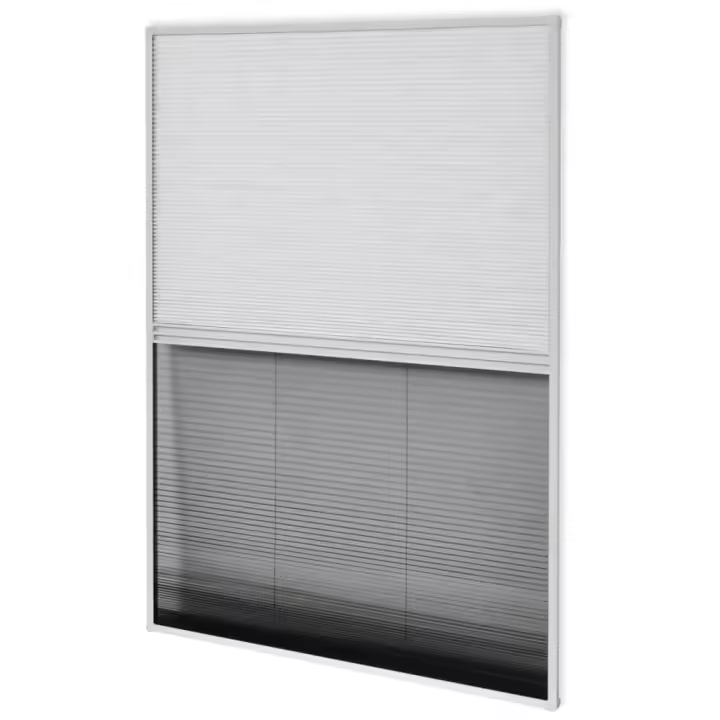 vidaXL Mosquitera Plisada de Ventana Contra el Sol Aluminio 80x120 cm Persiana Color Blanco,  Antracita, y mas - 1