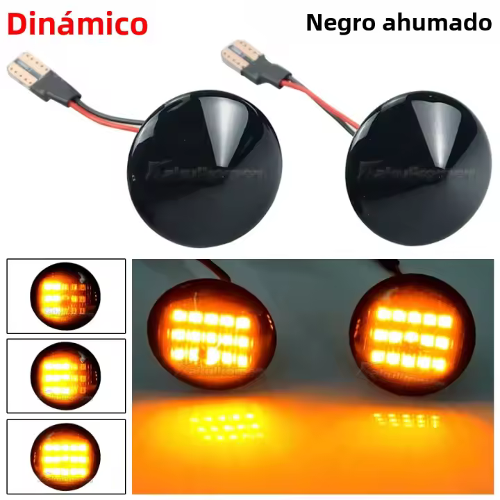 2Pcs Luz De Señal Dinámica LED Y Marcador Lateral Para Fiat Punto 188 1999-2012 Doblo 2001-2005 ABS+LED Super Brillante T10 Interface - 1
