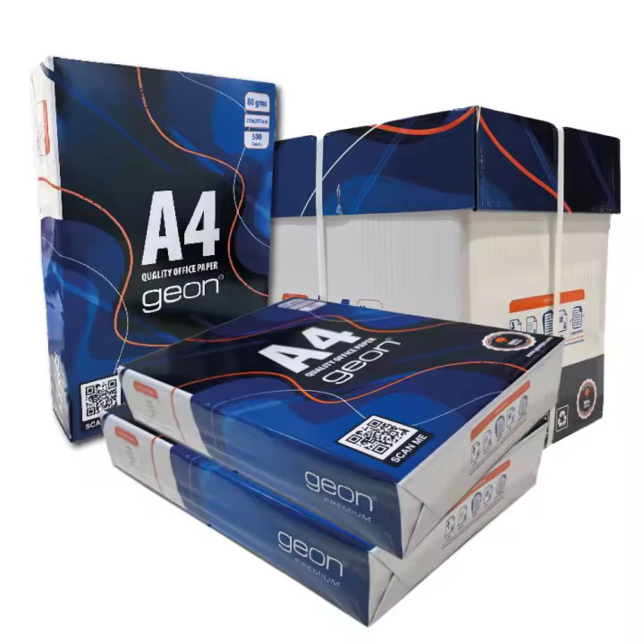 Folios A4 80gr - 2500 Hojas A4 - 5 Paquetes de 500 Hojas Blancas A4 - Material Escolar - Material de Oficina y Papeleria - Papel Multiusos para Impresora Láser e Inkjet, Fotocopiadora y Fax - 1