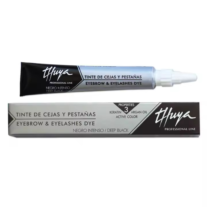 Thuya Tinte para Cejas y Pestañas 14mL Negro Intenso - Coloración Duradera para Mirada Intensa - 1
