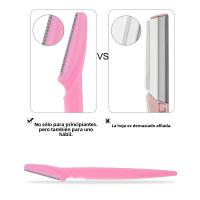 Conjunto De 6/12 Piezas Afeitadora De Cejas Segura Para Rostro Y Cuerpo Colores Mixtos Herramientas De Maquillaje Pequeñas Con Cubierta - details 3