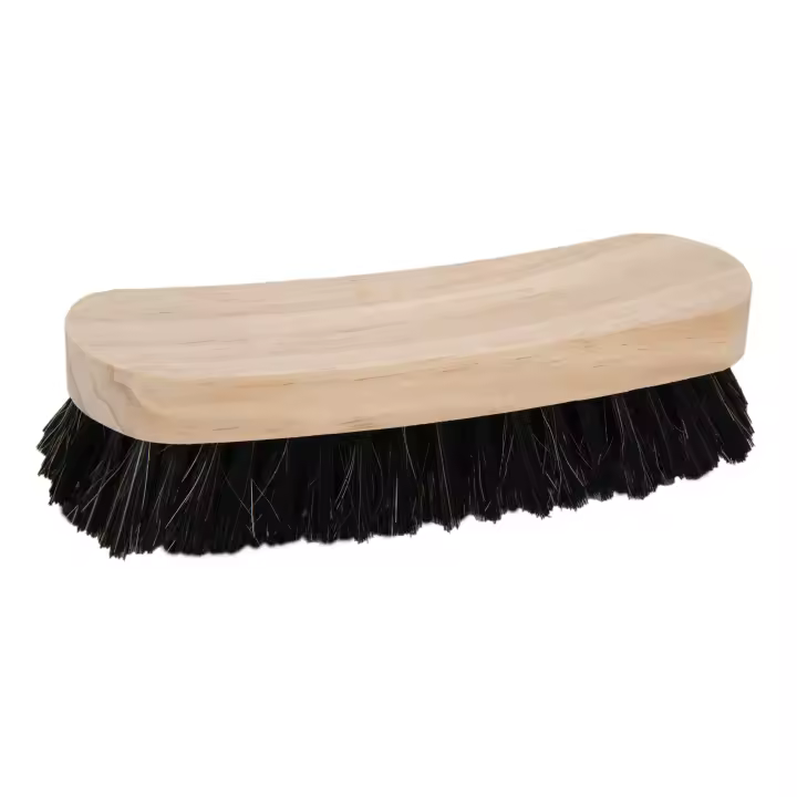 Cofan Cepillo para zapatos | Mango de madera de pino | Mezcla de cerdas naturales y sintéticas | Longitud: 16 cm - 1