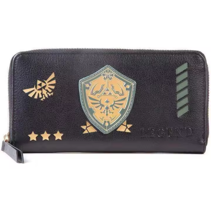 Nintendo Zelda Cartera Multicolor con Cremallera y Compartimentos - 1