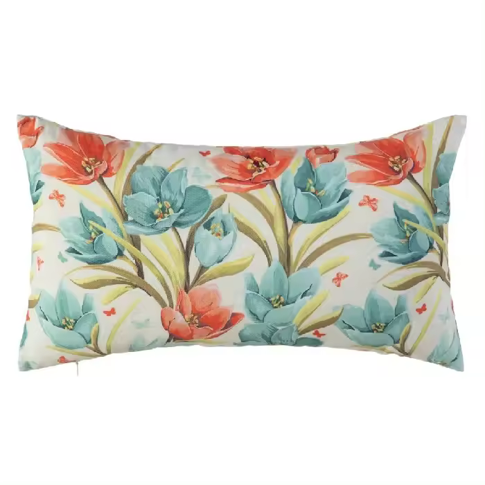Cojín Avalon Poliéster Tulipanes  Multicolor  (50x30cm) - 1