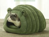 Cama De Gato Y Perro Caliente Y Cómoda Nest De Otoño E Invierno Decoración Para El Hogar Semi-Abierta Alta Belleza Nido De Mascota - details 0