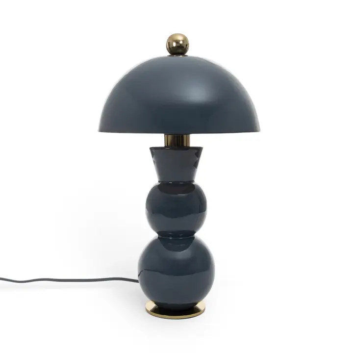 Ledkia Lámpara de Mesa Metal Onkar Azul - 1