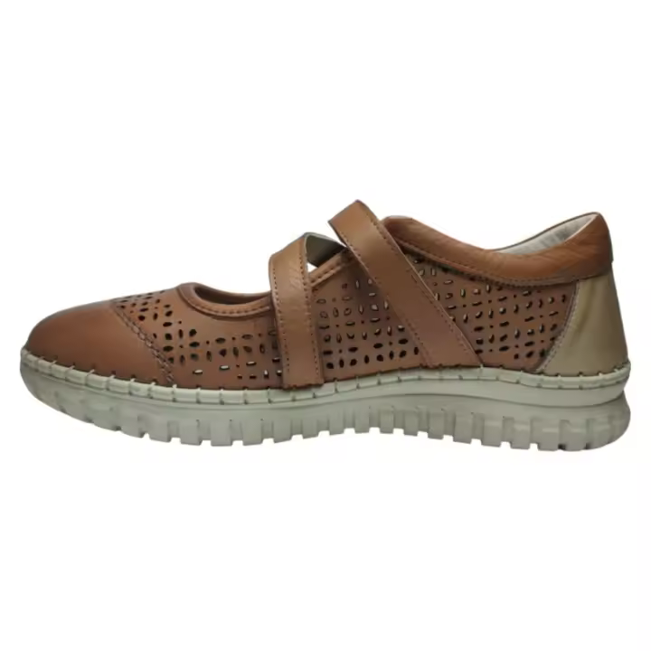 Zapatos Casual de Mujer con Diseño Perforado y Cierre de Velcro - Marca Vicmart 756 - 1