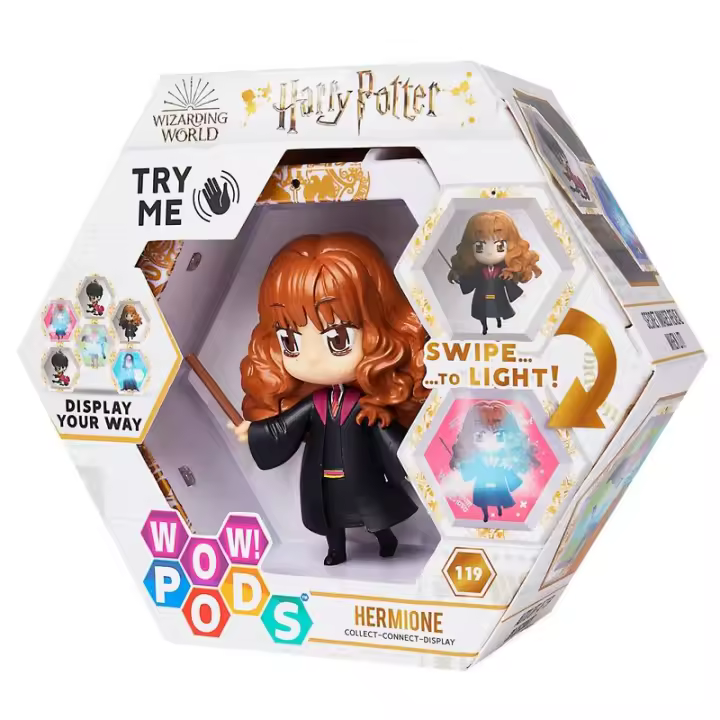 Figura led WOW! POD Hermione Harry PotterFigura  Coleccionable - Idea de Regalo- Mercancia Oficial - Juguetes para Niños y Adultos - Movies Fans - Muñeco para Coleccionistas y Exposición - 1
