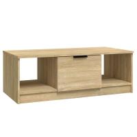 Vidaxl - Mesa de Centro de Madera Ingeniería 102x50x36 Cm - Roble Ahumado - details 7