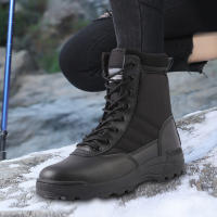 Botas De Senderismo Para Hombres VAKIND Lace-Up Alta-Top Ligera Transpirables Antideslizantes Montañismo Caza Entrenamiento - details 4