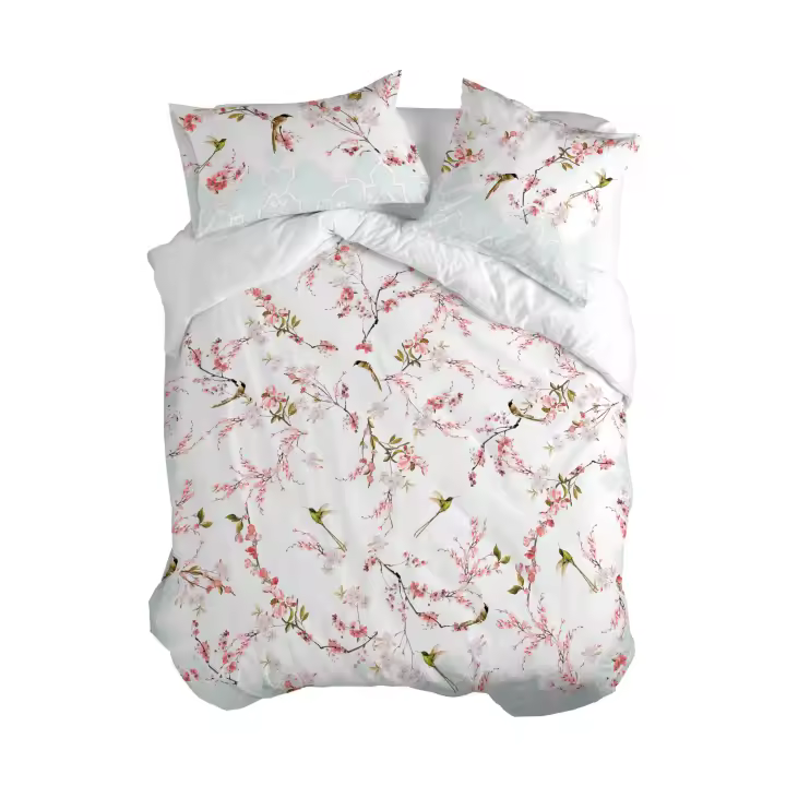 Happyfriday- Sakura Funda nórdica, Fundas nórdicas 100% Algodón, calidad de 200 TC, Fabricado en España (No incluye fundas de almohada) - 1