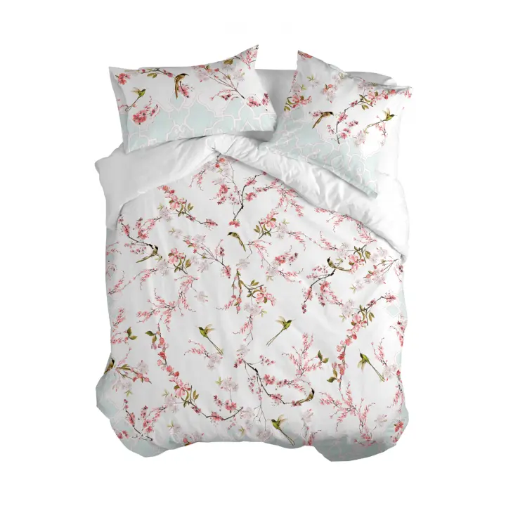 Happyfriday- Sakura Funda nórdica, Fundas nórdicas 100% Algodón, calidad de 200 TC, Fabricado en España (No incluye fundas de almohada) - 1