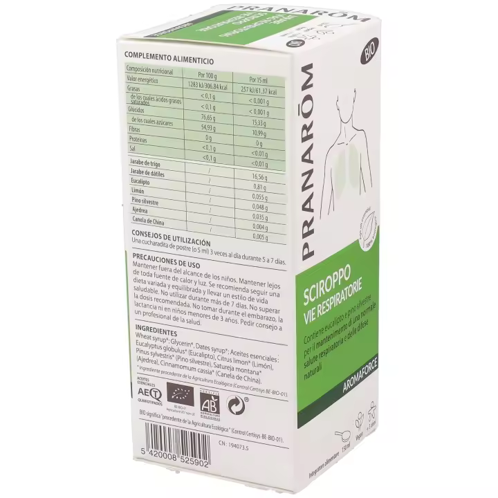 Pranarom Aromaforce Jarabe Vías Respiratorias 150 ml - 1