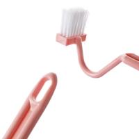 Cepillo De Inodoro Con Mango Extendido Para Eliminar Esquinas Muertas Cepillo De Limpieza Con Forma V De Plástico Cepillo Lateral Curvado - details 12