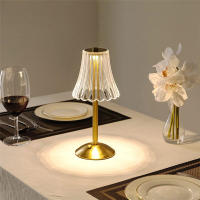 Lámpara De Mesa De Cristal Con Iluminación Tricromática Para Sala De Estar Y Dormitorio Luz Nocturna Sin Cable Protección Para Los Ojos Ajuste De Brillo Con Toque - details 7