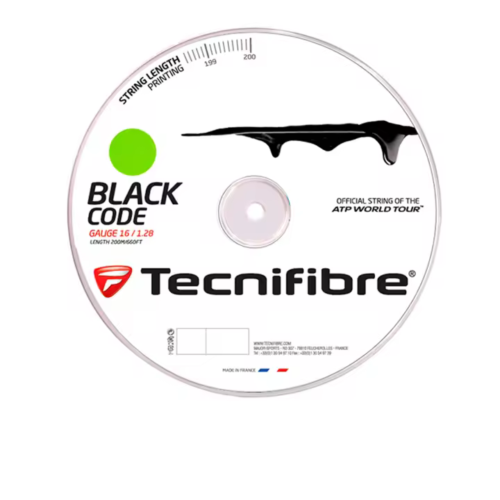BOBINA CORDAJE TECNIFIBRE BLACK CODE 1.28MM 200M LIME - 1