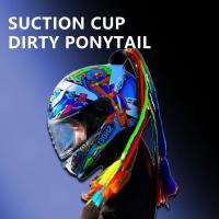 24 Pulgadas Trenzas De Casco Para Mujer Trenzas De Motocicleta Con Succión Estilo Coletas Moto Accesorios De Casco - details 3