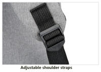 Mochila Impermeable para Hombre, Morral Antirrobo con Luz Trasera, Informal, Bolsa de Viaje, Ordenador Portátil de 15.6 Pulgadas, Accesorio de Negocios - details 26