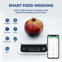 Báscula de cocina portátil de alta precisión para el hogar, pequeña báscula de alimentos con Bluetooth, báscula de cocina conveniente - details 4