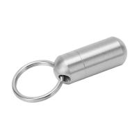 Portátil Llavero De Capsula Mini Botella De Medicamento En Acero Inoxidable Almacenamiento a Prueba De Agua Sellado Para Exteriores - details 5