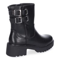 Botines moteros tacón bajo para mujer color negro 5822 - details 2